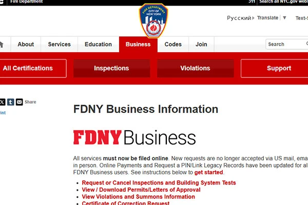 FDNY Business Portal