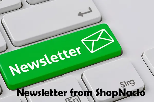 Newsletter from ShopNaclo